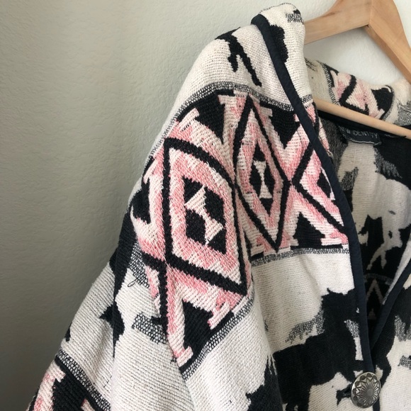 New Identity horse aztec print tapestry jacket size 2x - Picture 4 of 12
